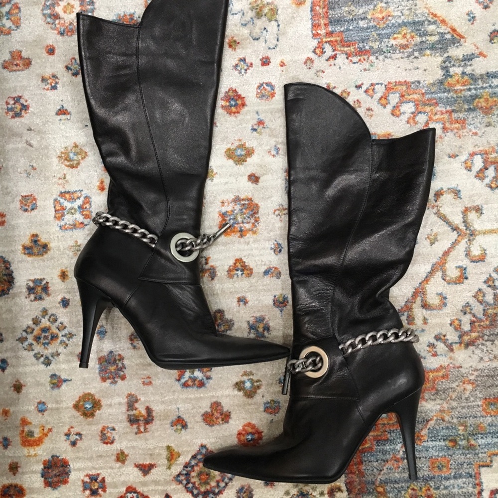 Italian leather boots